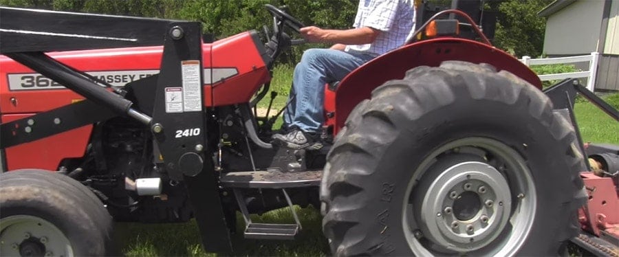 tractor with brush hog