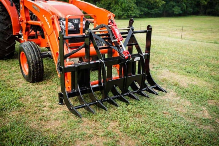 Single Grapple Rake 5 For Compact And Utility Tractors Skid Loader Ask