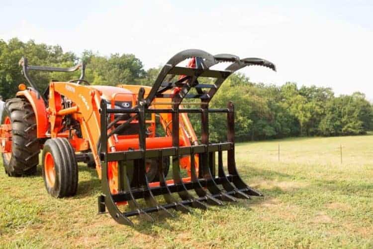 Single Grapple Rake 5' For Compact & Utility Tractors Skid Loader Ask