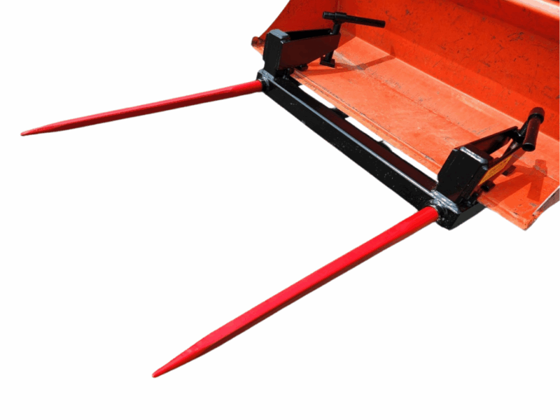 U.S.A. Built Clamp-On Tractor Loader Bucket Bale Forks