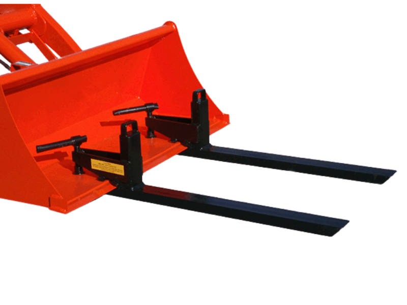 U.S.A. Built Clamp-On Tractor Loader Bucket Pallet Forks